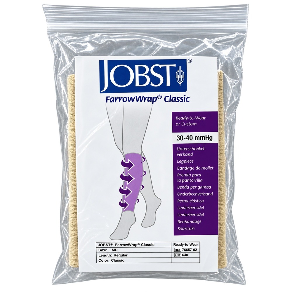 JOBST FarrowWrap Classic Legpiece 30-40 mmHg Tan Medium Regular 76657-02